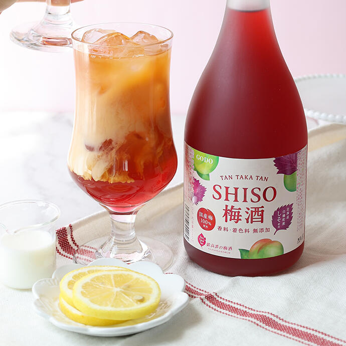 SHISO梅酒のアイスティー割り