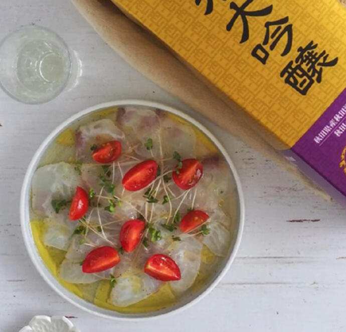 白身魚のカルパッチョ